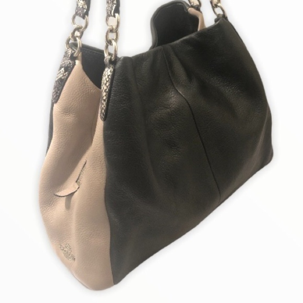 Coach PHOEBE BAG EXOTIC EMBOSSED LEATHER trim